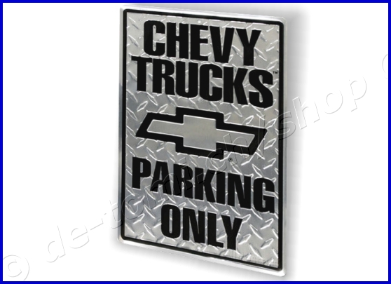 TARGA CHEVY TRUCKS PARKING ONLY ( 30X46 cm) TARGA CHEVY TRUCKS PARKING ONLY ( 30X46 cm)